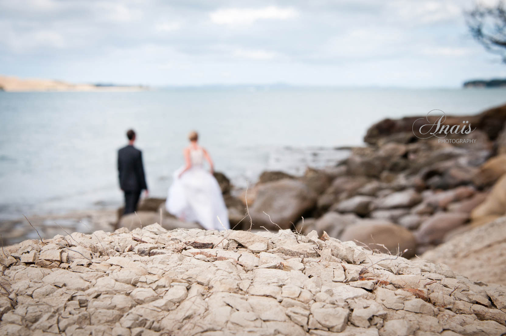 Auckland beach & bowling wedding