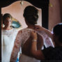 bride getting ready at Palazzo Barbini