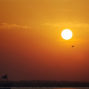 sunset at trasimeno lake