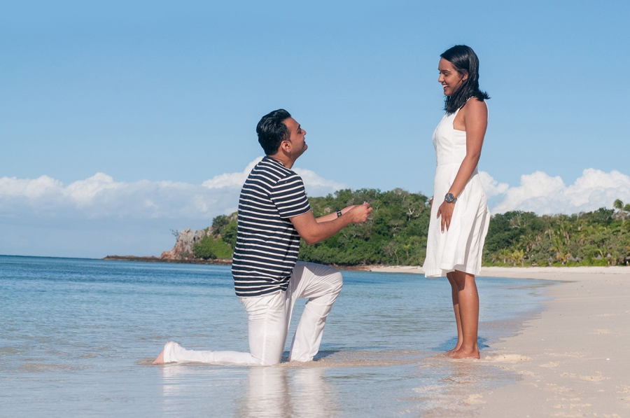 Proposal at Mana Island, Fiji