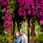 couple posing in jardin majorelle