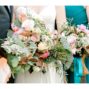 Bridal Floral bouquets with touches of copper.