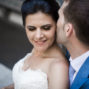 groom kissing the bride