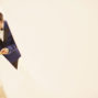 groom vows on santorini elopement