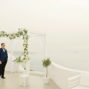 the groom in santa irene chapel santorini elopement