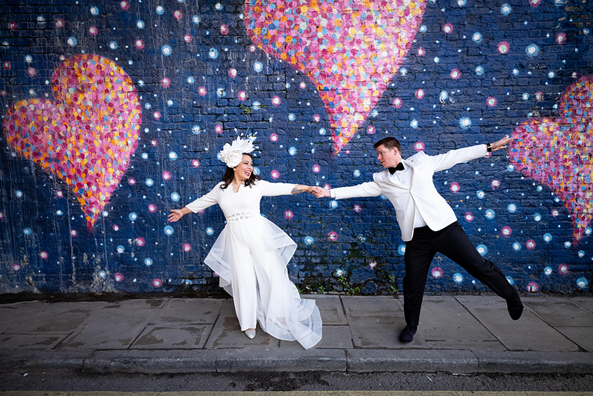 Elopement wedding photograph